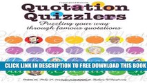 New Book Quotation Quizzlers: Puzzling Your Way Through Famous Quotations