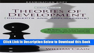 [Best] Theories of Development (Concepts and Applications) 6th Edition (Examination Copy) Free Books