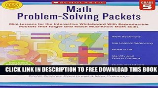 Collection Book Math Problem-Solving Packets: Grade 5: Mini-Lessons for the Interactive Whiteboard