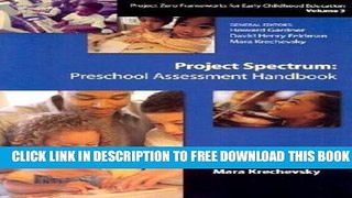 Collection Book Preschool Assessment Handbook: Project Zero Frameworks Volume 3