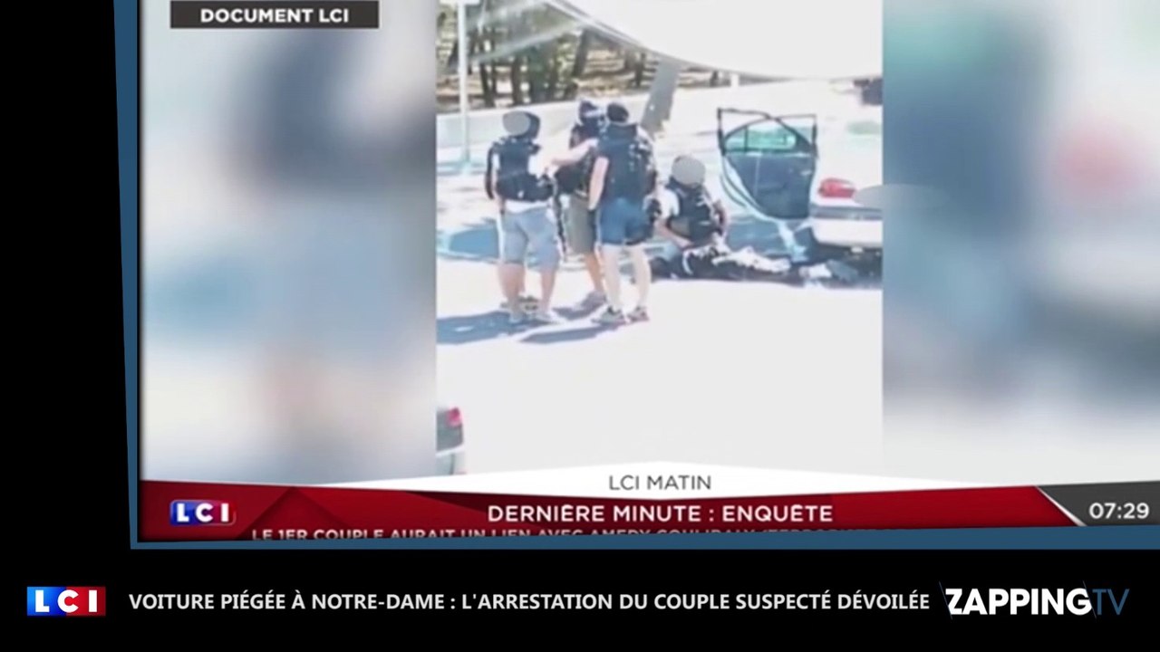 Voiture piégée à Notre-Dame : L’arrestation du couple sur une aire d'autoroute dévoilée (Vidéo)