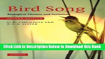 [Reads] Bird Song: Biological Themes and Variations Online Ebook