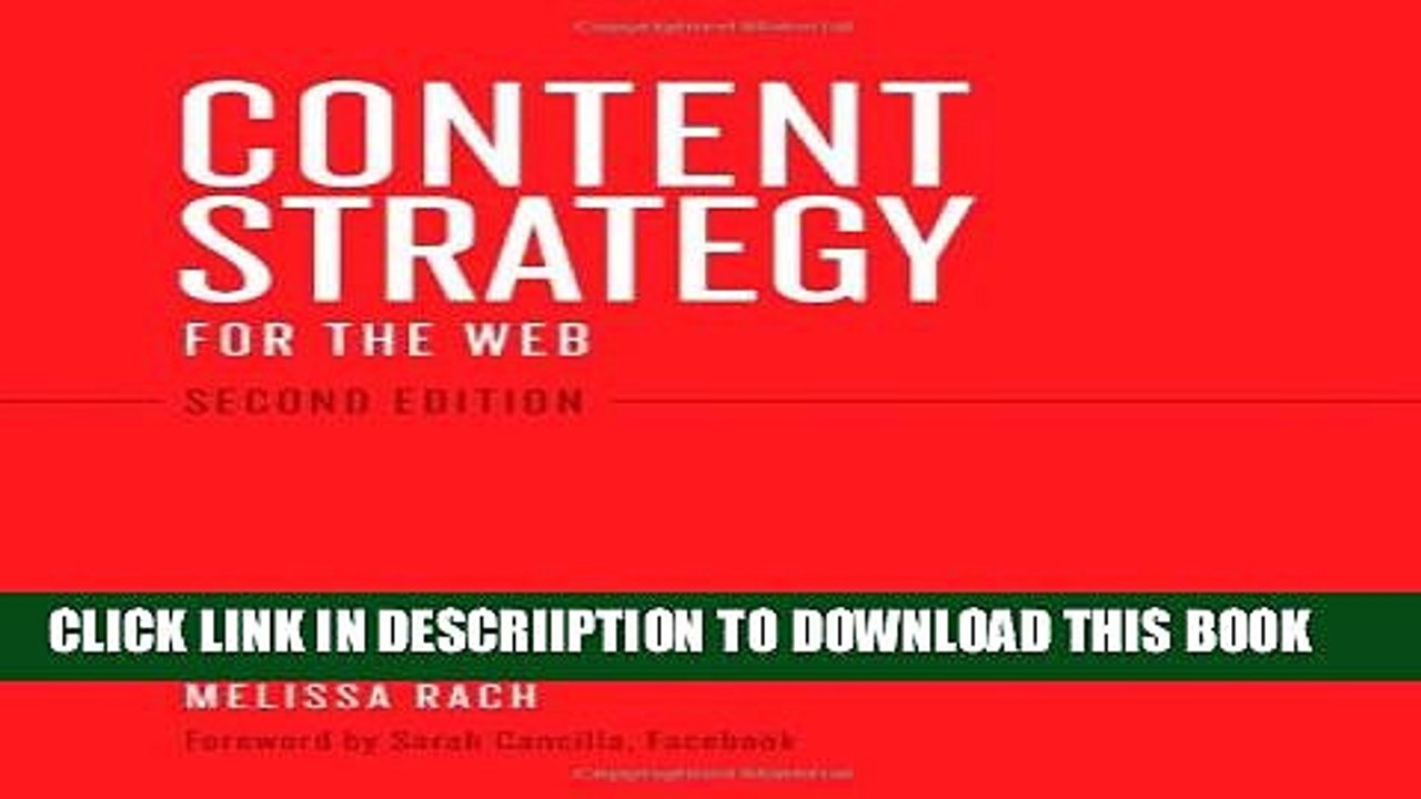 [PDF] Content Strategy for the Web, 2nd Edition Full Colection