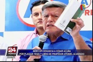 Indecopi sancionó y multó a César Acuña por plagio