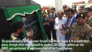 Governor Sindh Dr. Ishrat Ul Ebad Khan inaugurated Greater Karachi Bulk Water Supply Scheme KIV