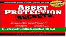 Read Asset Protection Secrets; Book on Asset Protection and Asset Management  Ebook Free