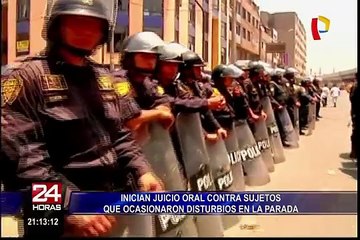 La Parada: inician juicio oral contra sujetos que causaron disturbios