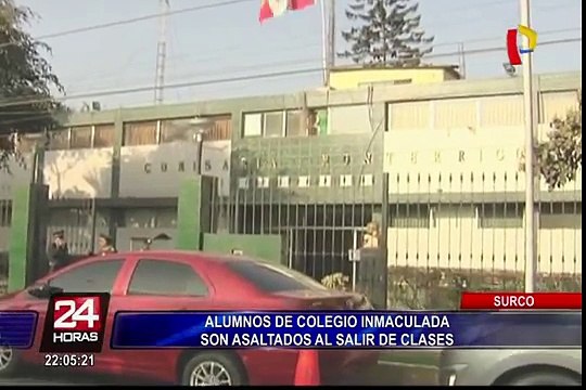 Surco: escolares son víctimas de asaltos al salir de colegio