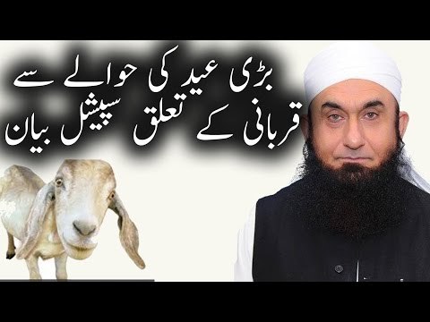 Eid ul Ad'dha Important Bayan By Maulana Tariq Jameel قربانی کے متعلق طارق جمیل صاحب کا بیان ۔