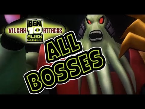 Ben 10 Alien Force: Vilgax Attacks All Bosses | Boss Battles (X360, PS2, PSP, Wii)
