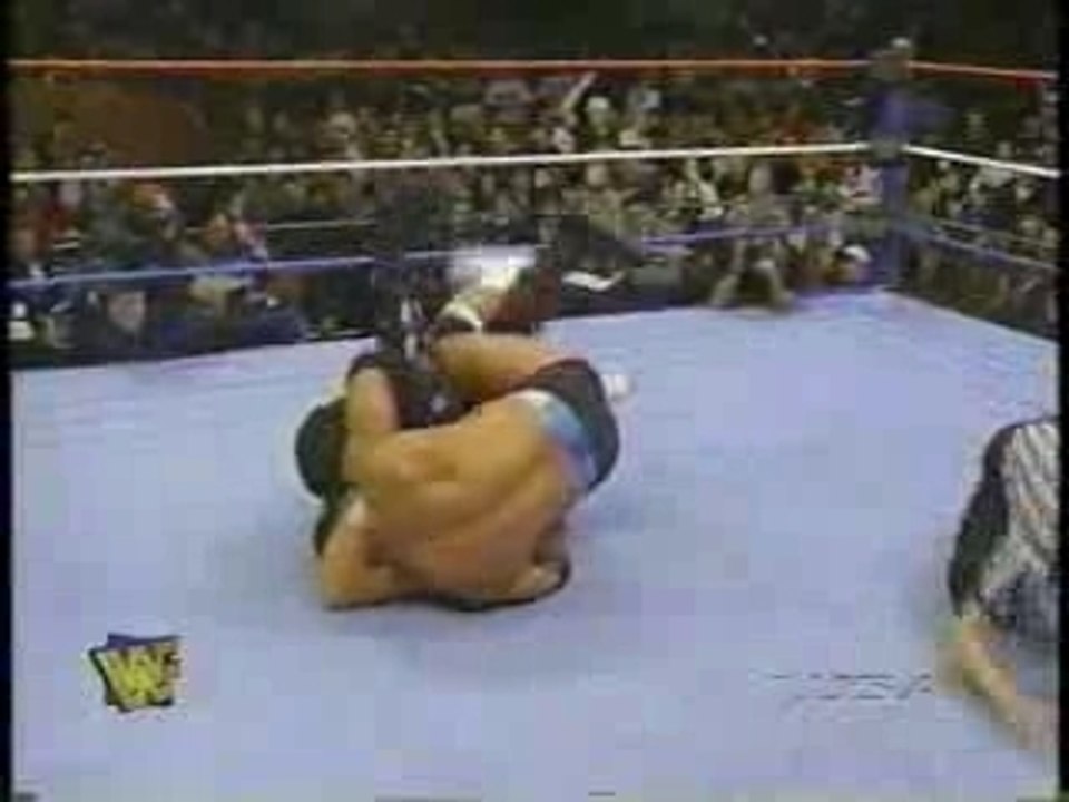 WWF The Rock wins his first title