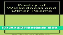 [PDF] Poetry of Wickedness and Other Poems Full Online