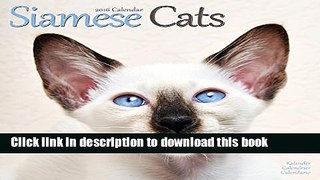 Read Siamese Cats Calendar - 2016 Wall calendars - Animal Calendar - Monthly Wall Calendar by