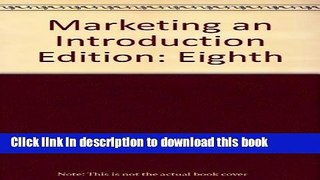 Read Marketing an Introduction  Ebook Free