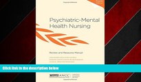 Popular Book Psychiatric-Mental Health Nursing Review and Resource Manual