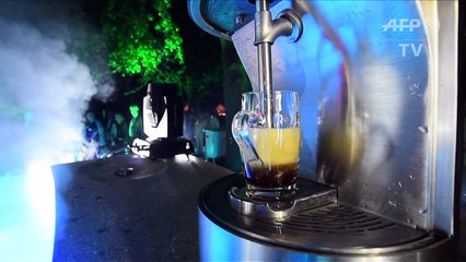 Slovénie: lancement d'une "fontaine à bière"