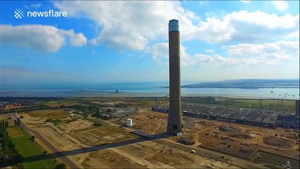 Massive chimney at Kent power station demolished
