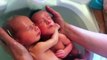 Newborn Twins Think They’re Still In The Womb… But Keep Watching The One On The Left!