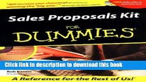 Download Sales Proposals Kit For Dummies  PDF Online