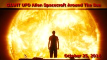 Amazing! UFO Angel and Fireball Near The Sun, Oct 25, 2014