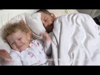 Little Girl Insists That Her Daddy Wakes Up