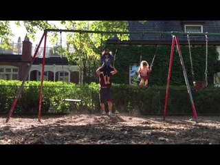 Funny Dad Combines Parenting With Exercise