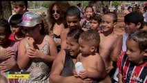 Moradores de Brasília curtem a cidade durante o feriado