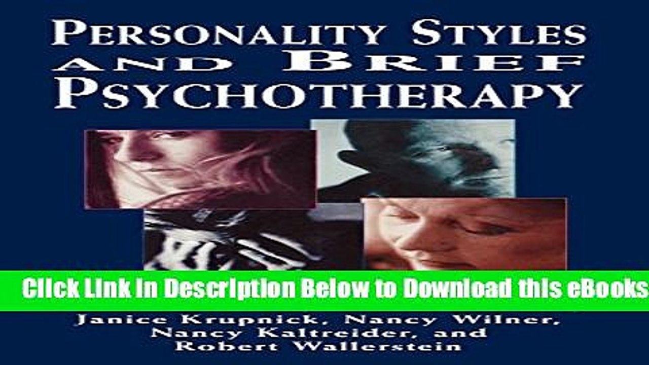 [Reads] Personality Styles and Brief Psychotherapy Online Books