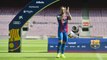 Paco Alcacer skills during his presentation as an FC Barcelona player at Camp Nou