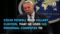 Powell's advice to Clinton about using a personal computer has been revealed
