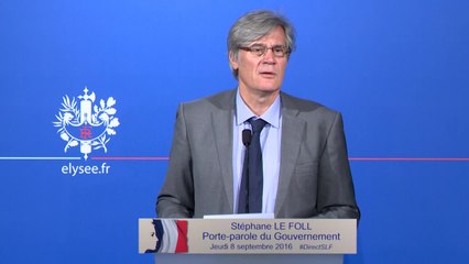 Compte rendu du Conseil des ministres du 8 septembre 2016