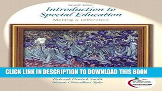 New Book Introduction to Special Education: Making A Difference (7th Edition)