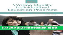 New Book IEPs: Writing Quality Individualized Education Programs (3rd Edition)