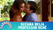 Suzana beija professor Renê