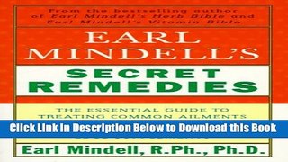 [Best] Earl Mindell s Secret Remedies Online Books