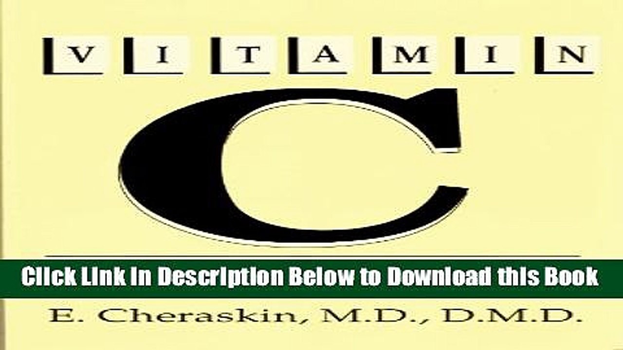 [Best] Vitamin C: Who Needs It? Free Books