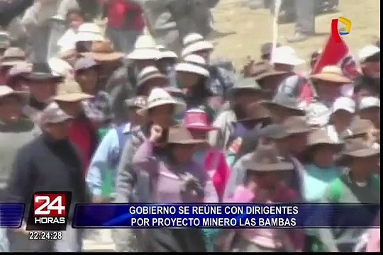 Gobierno se reunió con dirigentes por proyecto minero ‘Las Bambas’