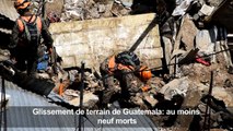 Glissement de terrain de Guatemala: au moins neuf morts