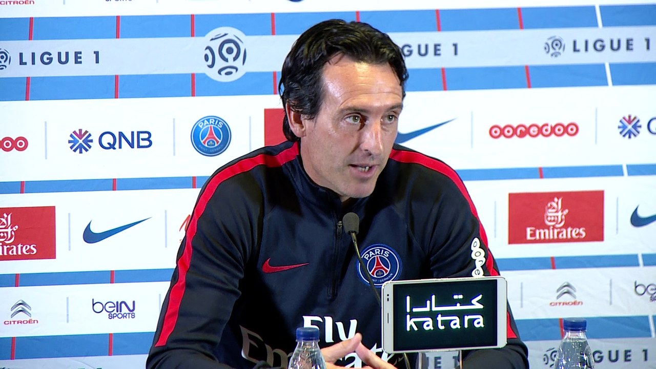 Ligue 1  Paris SG - AS St Etienne: conférence d'avant match de Unai Emery