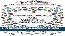 Collection Book The Joys of Coloring: Inspiring Words and Meditative Bible Verses A Coloring