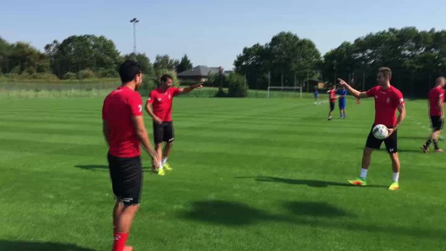 Premier entrainement de Trezeguet à Mouscron