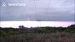 Dramatic lightning strikes caught on camera in Minnesota, USA
