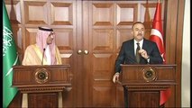 Çavuşoğlu Suudi Arabistan Dışişleri Bakanı Adel Bin Ahmed Al Jubeir ile Ortak Basın Toplantısıdna...