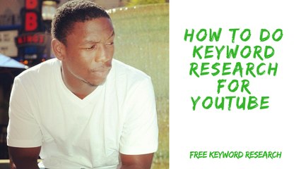 How to do keyword research for youtube - Free Keyword Research