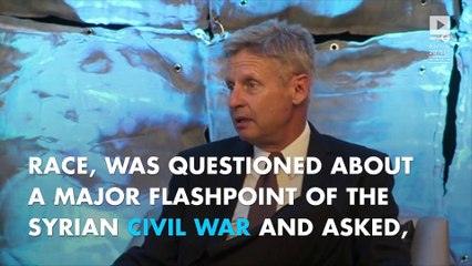 "What is Aleppo?" - White House hopeful makes embarrassing TV gaffe