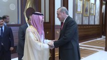 Cumhurbaşkanı Erdoğan, Suudi Arabistan Dışişleri Bakanı Adil El-Cübeyr'i Kabul Etti