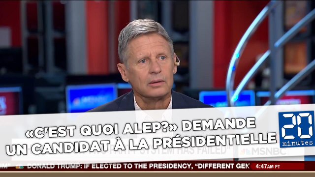 «C'est quoi Alep?», demande un candidat à la présidentielle américaine
