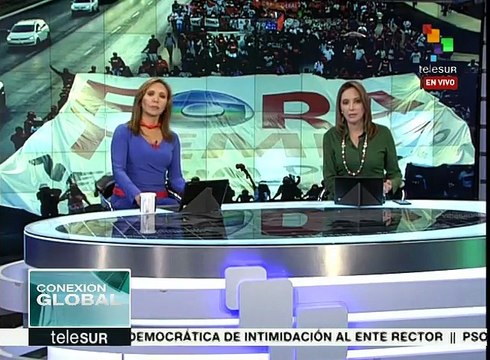 Argentinos protestan contra el gobierno de pdte. Mauricio Macri