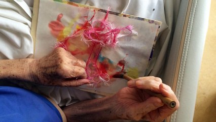 Art thérapie à un stade avancé de la maladie d'alzheimer