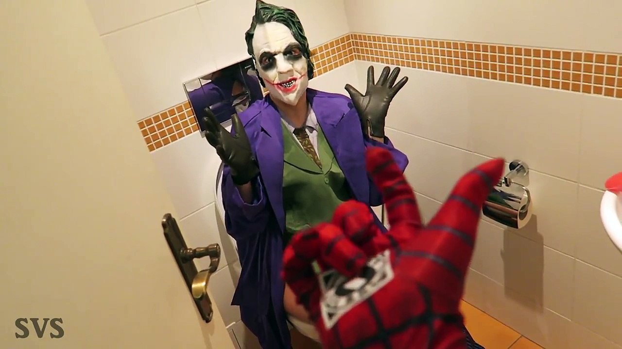 Spiderman vs Joker - Toilet Battle in Real Life   Death Match